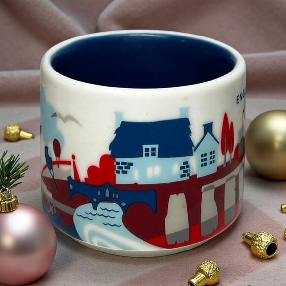 Starbucks You Are Here England Mug Ornament 2oz Espresso Mini EUC - Picture 3 of 7